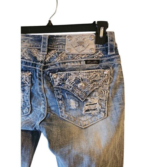 Miss Me signature skinny jeans sz 28 WJ152 - Picture 4 of 7